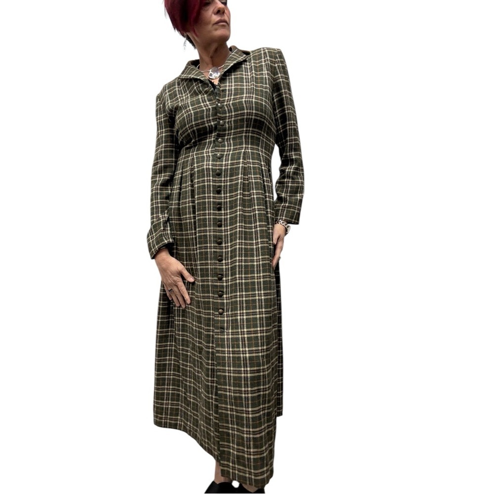 Vintage Peasant Cottage Flannel Farm  Country Charm Dress